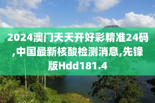 2024澳门天天开好彩精准24码,中国最新核酸检测消息,先锋版Hdd181.4