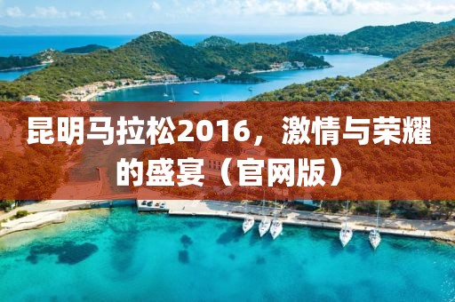 昆明马拉松2016，激情与荣耀的盛宴（官网版）