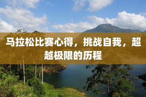 马拉松比赛心得，挑战自我，超越极限的历程