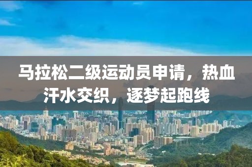 马拉松二级运动员申请，热血汗水交织，逐梦起跑线