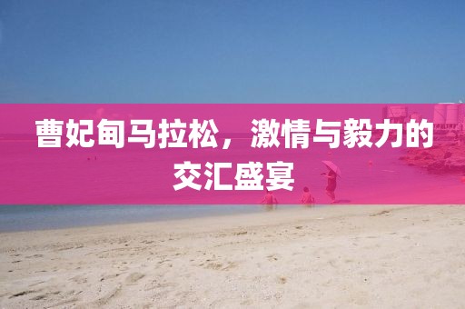曹妃甸马拉松，激情与毅力的交汇盛宴