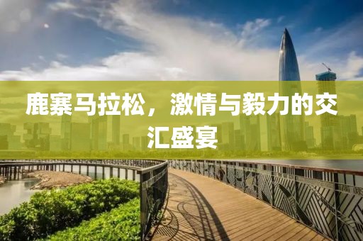 鹿寨马拉松，激情与毅力的交汇盛宴