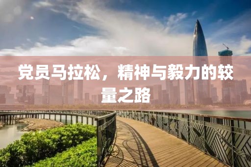党员马拉松，精神与毅力的较量之路