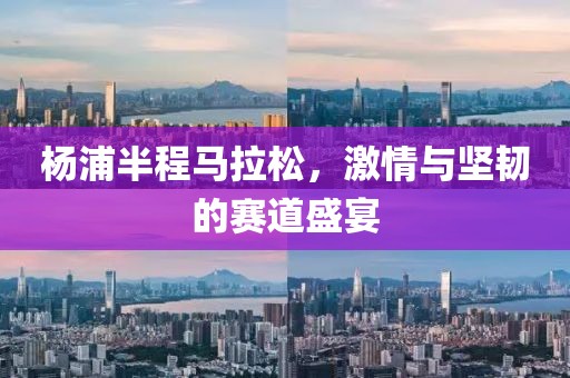 杨浦半程马拉松，激情与坚韧的赛道盛宴