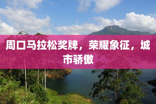 周口马拉松奖牌，荣耀象征，城市骄傲
