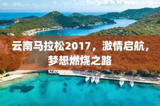 云南马拉松2017，激情启航，梦想燃烧之路