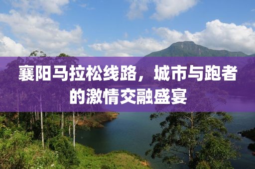 襄阳马拉松线路，城市与跑者的激情交融盛宴