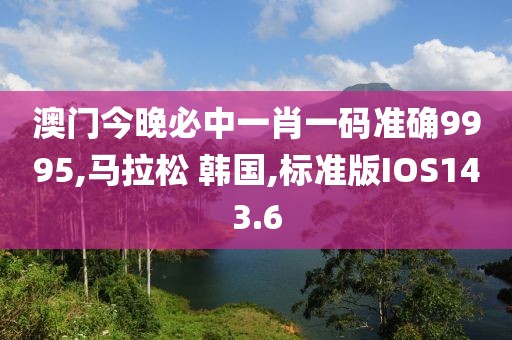 澳门今晚必中一肖一码准确9995,马拉松 韩国,标准版IOS143.6