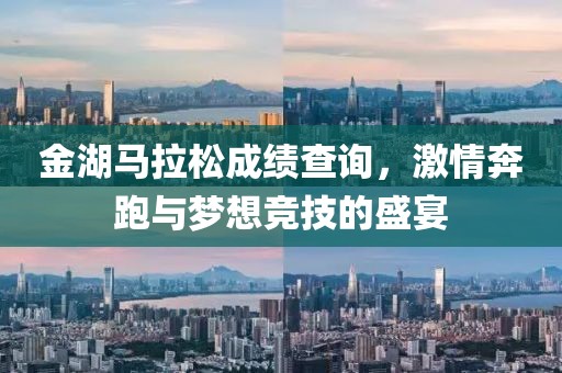 金湖马拉松成绩查询，激情奔跑与梦想竞技的盛宴