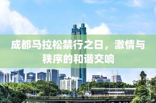 成都马拉松禁行之日，激情与秩序的和谐交响