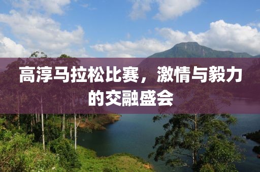 高淳马拉松比赛，激情与毅力的交融盛会