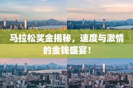 马拉松奖金揭秘，速度与激情的金钱盛宴！