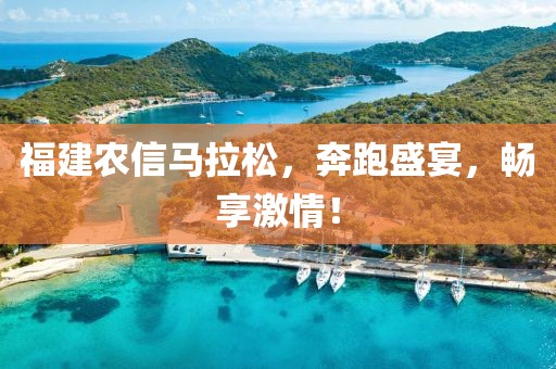 福建农信马拉松，奔跑盛宴，畅享激情！