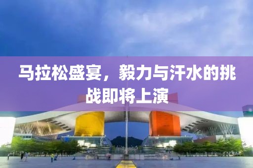 马拉松盛宴，毅力与汗水的挑战即将上演