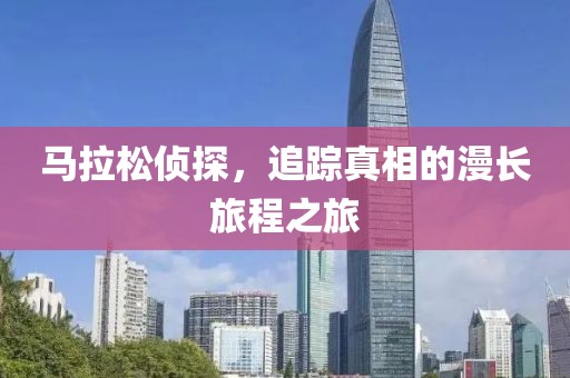 马拉松侦探，追踪真相的漫长旅程之旅