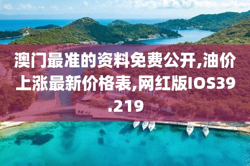 澳门最准的资料免费公开,油价上涨最新价格表,网红版IOS39.219