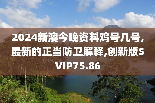 2024新澳今晚资料鸡号几号,最新的正当防卫解释,创新版SVIP75.86