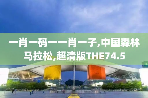 一肖一码一一肖一子,中国森林马拉松,超清版THE74.5
