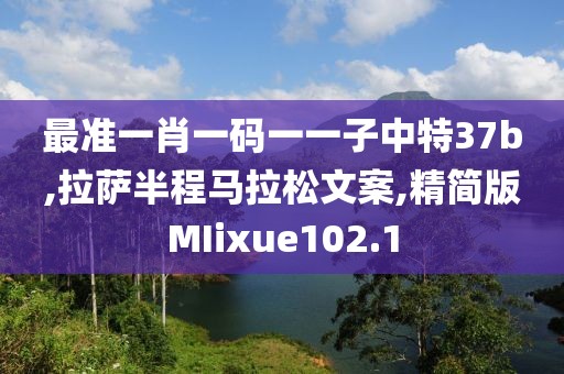 最准一肖一码一一子中特37b,拉萨半程马拉松文案,精简版MIixue102.1