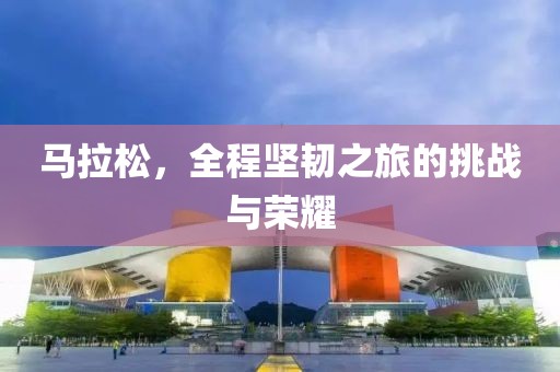马拉松，全程坚韧之旅的挑战与荣耀