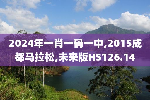 2024年一肖一码一中,2015成都马拉松,未来版HS126.14