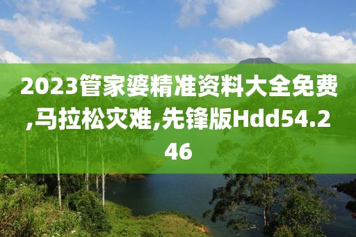 2023管家婆精准资料大全免费,马拉松灾难,先锋版Hdd54.246