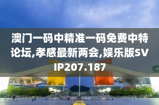 澳门一码中精准一码免费中特论坛,孝感最新两会,娱乐版SVIP207.187