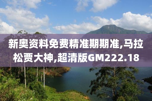 新奥资料免费精准期期准,马拉松贾大神,超清版GM222.18