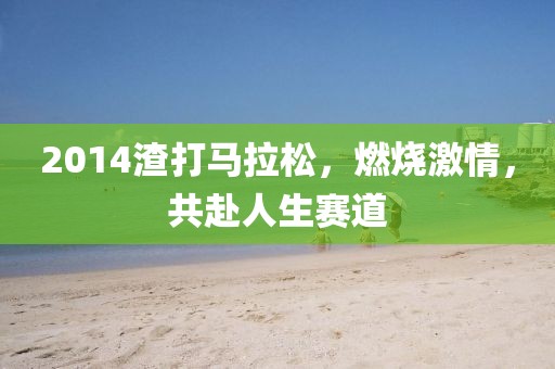 2014渣打马拉松，燃烧激情，共赴人生赛道
