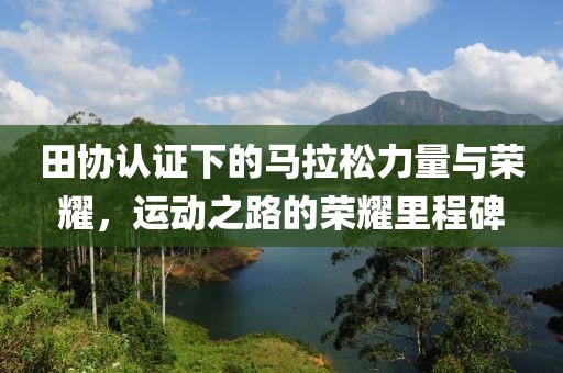 田协认证下的马拉松力量与荣耀，运动之路的荣耀里程碑