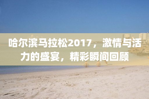 哈尔滨马拉松2017，激情与活力的盛宴，精彩瞬间回顾