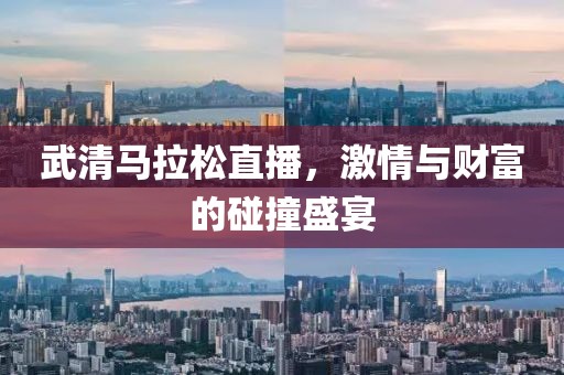 武清马拉松直播，激情与财富的碰撞盛宴