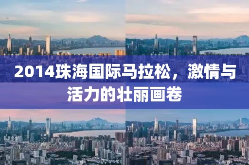2014珠海国际马拉松，激情与活力的壮丽画卷