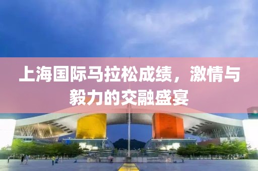 上海国际马拉松成绩，激情与毅力的交融盛宴