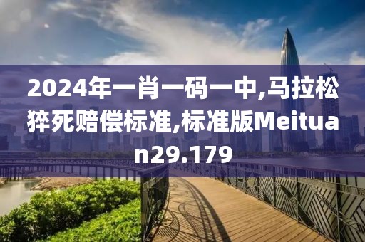 2024年一肖一码一中,马拉松猝死赔偿标准,标准版Meituan29.179