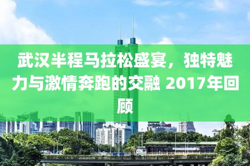 武汉半程马拉松盛宴，独特魅力与激情奔跑的交融 2017年回顾