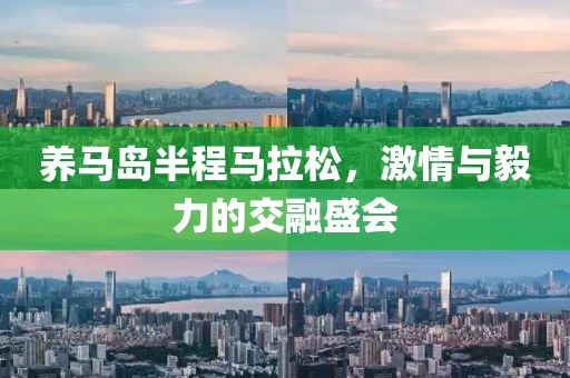 养马岛半程马拉松，激情与毅力的交融盛会