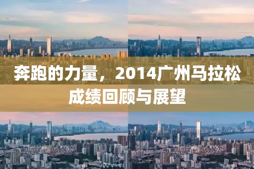 奔跑的力量，2014广州马拉松成绩回顾与展望