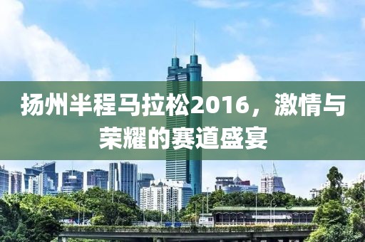 扬州半程马拉松2016，激情与荣耀的赛道盛宴