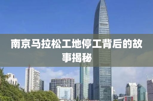 南京马拉松工地停工背后的故事揭秘