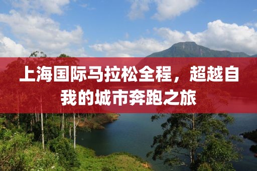 上海国际马拉松全程，超越自我的城市奔跑之旅