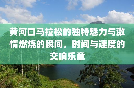 黄河口马拉松的独特魅力与激情燃烧的瞬间，时间与速度的交响乐章