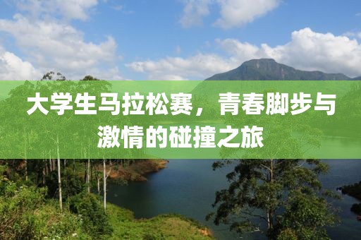 大学生马拉松赛，青春脚步与激情的碰撞之旅