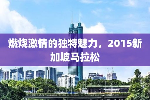 燃烧激情的独特魅力，2015新加坡马拉松