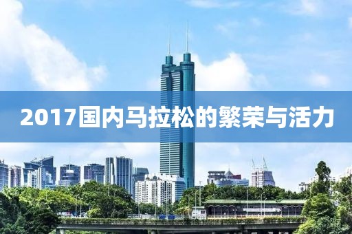 2017国内马拉松的繁荣与活力