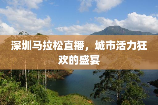 深圳马拉松直播，城市活力狂欢的盛宴