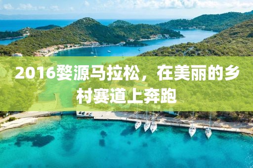 2016婺源马拉松，在美丽的乡村赛道上奔跑