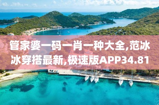 管家婆一码一肖一种大全,范冰冰穿搭最新,极速版APP34.81