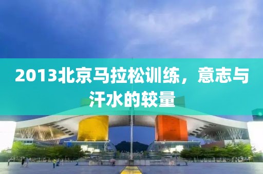 2013北京马拉松训练，意志与汗水的较量