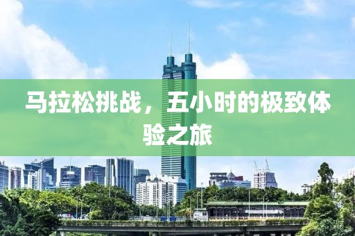马拉松挑战，五小时的极致体验之旅